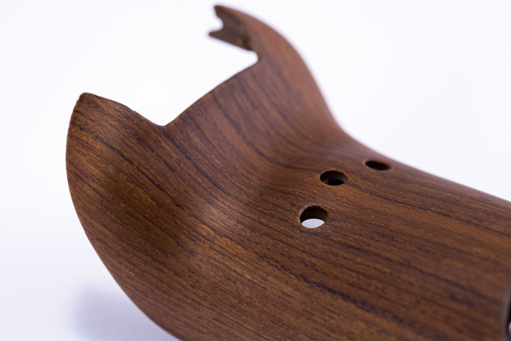 Unique Insert Molding Technology That Covers Even Complex Shapes with Natural Wood