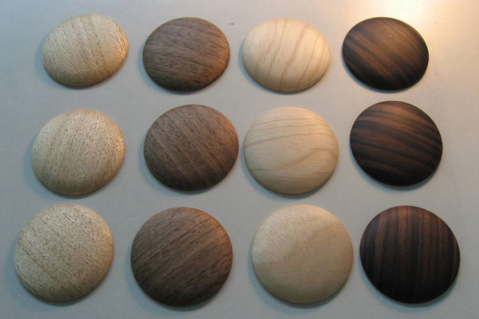 From Left to Right: Kiri, Walnut, Birch, Ebony