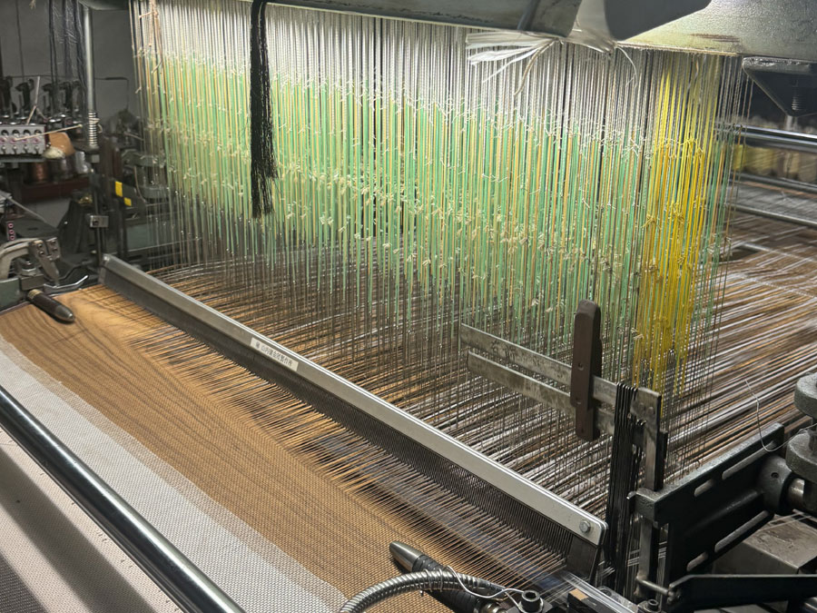 Woven on an automatic loom